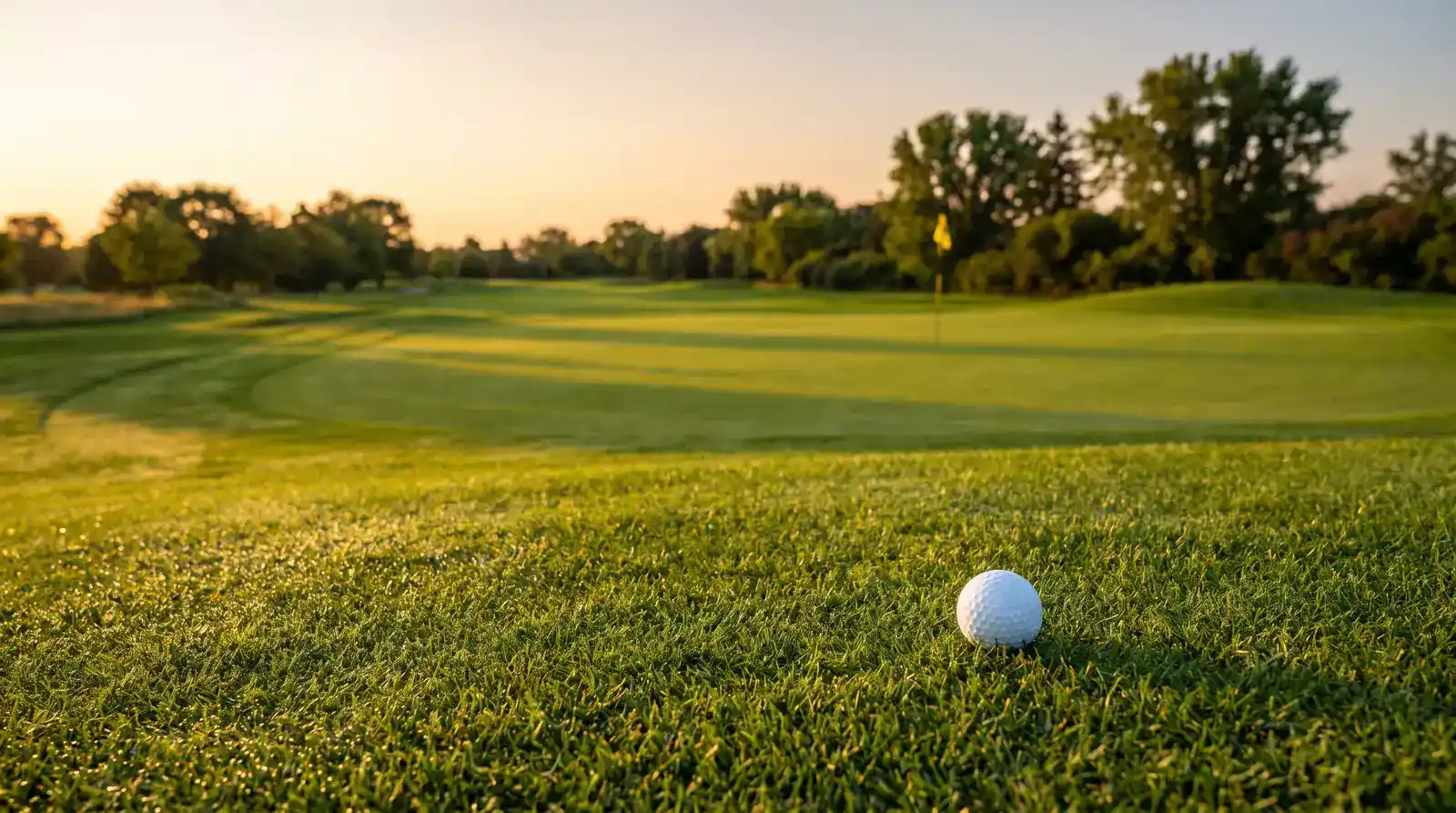 Golf fairway at dusk with data overlay showing Strokes Gained statistics — UK golf betting system analysis