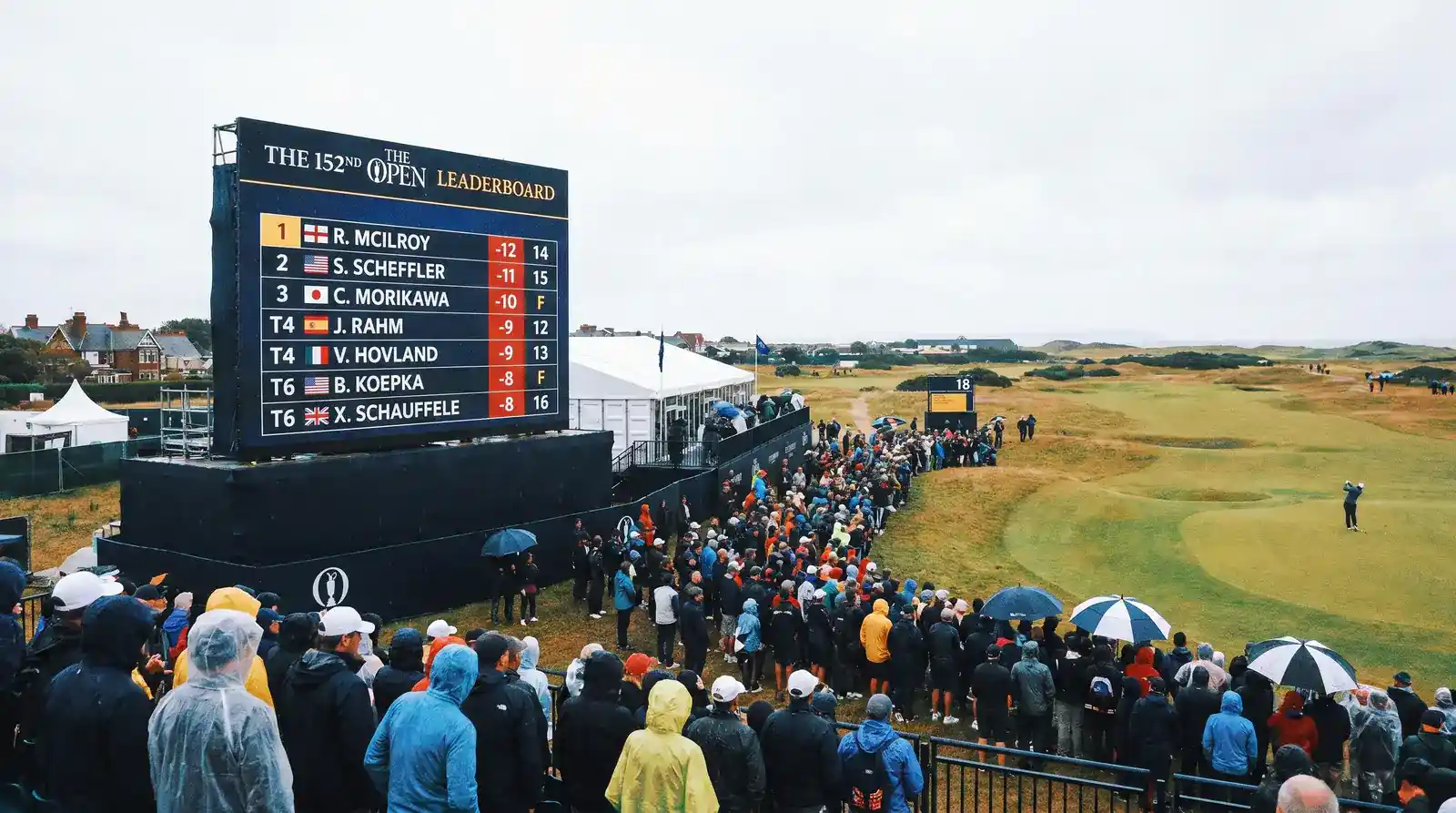Golf tournament leaderboard showing top 20 finishers at a PGA Tour event